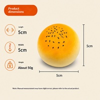 Jouet sensoriel anti-stress souple en plastique en forme de animal mignon, type flan liquide moelleux