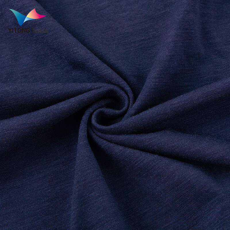 Поставщик ткани 180 gsm Merino шерстяная нейлоновая трикотажная ткань 59% нейлоновая 31% шерсть 10% спандекс ткань для термобелья