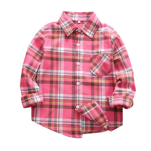 Chemises en flanelle pour garçons, classique et décontracté, chemises à carreaux pour enfants, <span class=keywords><strong>Blouse</strong></span> d'école pour enfants - Product Image 6