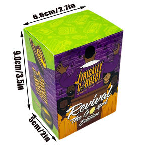 Juego <span class=keywords><strong>de</strong></span> Mesa Personalizado en Inglés con Letras <span class=keywords><strong>de</strong></span> <span class=keywords><strong>Canciones</strong></span>, Juego <span class=keywords><strong>de</strong></span> Cartas con Letras <span class=keywords><strong>de</strong></span> Música Hip Hop para Reuniones Familiares, Desafío <span class=keywords><strong>de</strong></span> Letras para Niños - Product Image 5