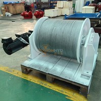 Treuil hydraulique personnalisé 5T, câble en acier, hauteur de levage 50m, 710W-1400W, télécommande filaire, treuil d'ancrage pour remorque, bateau