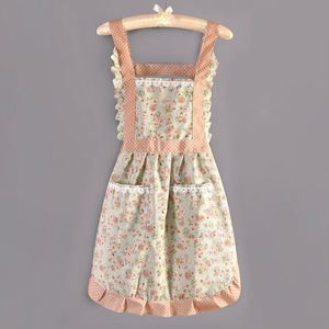 New Household-Style Cotton Kitchen Bib Durable Hand Erasable Anti-Fouling Princess Skirt Design Breathable Cooking Apron - Product Image 4