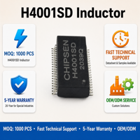 H4001SD SMD 24 broches 1000 Base-T Gigabit Ethernet LAN Filtre d'intégrité du signal Suppression EMI Inducteur de mode commun