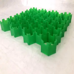 Hdpe Grijpende Plastic Gras Grids/H38-68mm/Groen