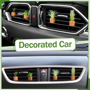 Artificial Plants Decoration Car Air Vent Aroma Diffuser <strong>Auto</strong> on With Vehicle Mini Odor Eliminator Air Freshener - Product Image 2