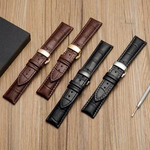 Besseron Genuine Leather Soft Adjustable Butterfly <b>Watch</b> Band Gift <b>Set</b> Waterproof Lightweight Fashion Lighting <b>Watch</b> Tools - Product Image 4