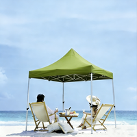 Tente pliante personnalisée en toile Oxford imperméable avec cadre en alliage d'aluminium, résistante aux UV quatre saisons, pour promotion commerciale et événements.