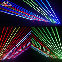 6 projecteurs laser mobiles LED RGBW 150mW avec contrôle DMX512, IP33, 6000K, CRI 90, base E27 pour DJ/Discothèque/Boîte de nuit/Bar