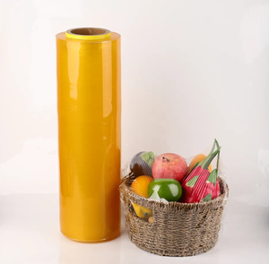 Grand rouleau de film alimentaire en PVC rouleaux d'emballage alimentaire 10kg rouleau Jumbo emballage alimentaire <span class=keywords><strong>18</strong></span> <span class=keywords><strong>pouces</strong></span> film plastique <span class=keywords><strong>11</strong></span> microns - Product Image 2