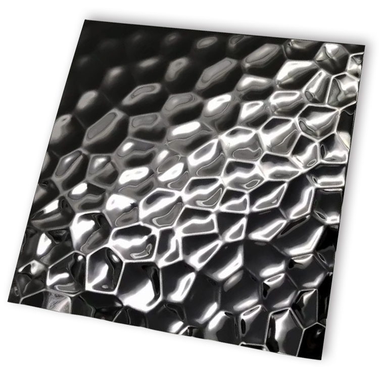 201 304 430 Mirror Polished Stainless Steel Sheet Water Wave 4x8 For Interior Wall Panel