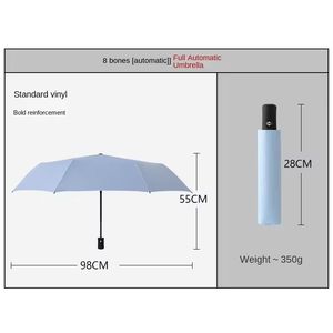 Auto Open & Close Modern Three-Folding Iron Shaft Compact Travel Umbrella for <b>Small</b> <b>Backpack</b>-Customizable Color & Logo Wholesale - Product Image 6