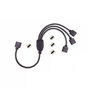 <span class=keywords><strong>สาย</strong></span>เคเบิลแยก<span class=keywords><strong>ไฟ</strong></span> LED 4 5 6พิน1ถึง2 3 4สีดำ30ซม. <span class=keywords><strong>สาย</strong></span>เชื่อมต่อยาวสำหรับ<span class=keywords><strong>5050</strong></span> 3535 RGB RGBW RGB + CCT - Product Image 1