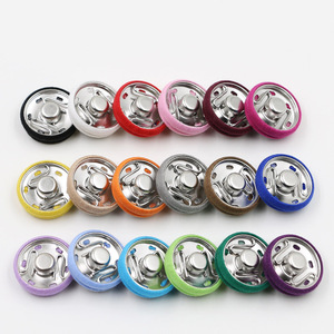 <strong>Custom</strong> Fabric Covered <strong>Button</strong> for Clothing | Two Parts Sew on Brass Metal <strong>Snap</strong> <strong>Button</strong> for Garments and Accessories - Product Image 2