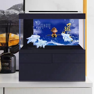Factory Direct Sale CADE Ultra-white Acrylic <strong>400L</strong> Eco-Friendly <strong>Aquarium</strong> for Home Living Room Grass Coral Tanks Small Fish - Product Image 1