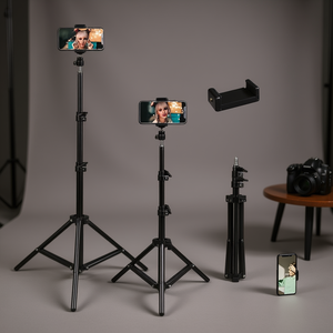 Trépied pour selfie Db 100/150/200 cm en alliage extensible avec support pour téléphone pour la photographie et l'utilisation vidéo - Product Image 2