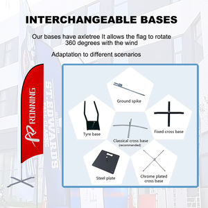 Bandera de Playa de Poliéster Digital Personalizada con Diseño de Motocicleta Deportiva para Publicidad de Eventos de Carreras, Precio Directo de RONNINGSTAE - Product Image 6