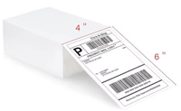 Papier d'étiquettes d'expédition thermique plié en accordéon, résistant à l'huile, imperméable, anti-rayures, durable, 3x5 pouces, pour l'e-commerce, les entrepôts et la logistique