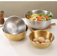 Bol de préparation et de mélange robuste en acier inoxydable avec échelle graduée intégrée, design empilable pour la cuisine domestique, la restauration, les hôtels et la préparation quotidienne des aliments