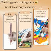 XinyiArt 280 couleurs avec encre liquide directe, stylo de peinture de qualité professionnelle, marqueurs de peinture acrylique, pointe pinceau pour la peinture sur roche, toile
