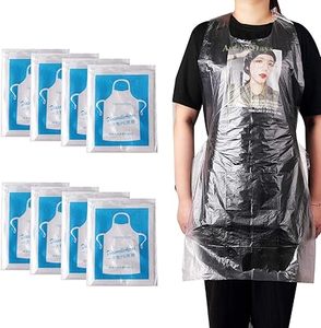 Huamaohengchun23 x 37 inches Clear Polyethylene Waterproof Disposable Aprons For Cooking, Serving, Painting or Dish-Washing-100p - Product Image 4