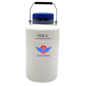 Boîte métallique cryogénique N2 à faible volatilité YDS-12-90 Micro conteneur d'azote liquide 12L insémination artificielle - Product Image 2