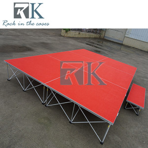 Escenario Móvil Cuadrado de Aluminio de 4x4 pies con Superficie de Alfombra - Product Image 4