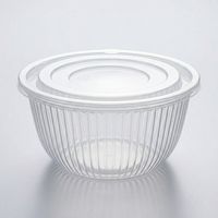 Bol à soupe jetable, micro-ondable, en PP de qualité alimentaire, écologique, avec couvercle, pour plats chauds à emporter