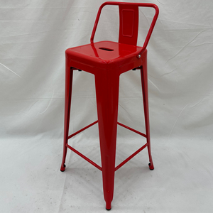 Bán Buôn Nhà Máy Phía Trước Bàn Sắt Cao Thanh Phân Với Gỗ Hội Đồng Quản Trị Mỹ Cao Trở Lại Ghế Kim Loại Sắt Retro Cafe Thanh Ghế - Product Image 6