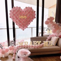 Ballons en latex cœur à l'hélium, métalliques, pour Noël, amour, anniversaire, mariage, Saint-Valentin, lot de fête, personnalisables, vente en gros, écologiques