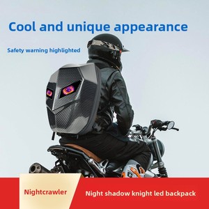 Sac à dos LED unisexe à double bandoulière pour casque intégral de moto, avec <span class=keywords><strong>yeux</strong></span> <span class=keywords><strong>Sharingan</strong></span> lumineux, motif Chevalier Ombre Nocturne - Product Image 2