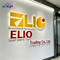Enseigne lumineuse LED 3D en acier inoxydable avec logo personnalisé, prise transformateur, télécommande, murale, pour bureau, mariage, maison, centre commercial, hôtel
