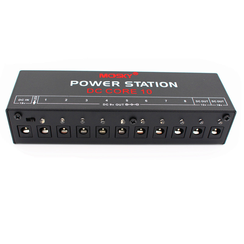 Mosky Pedal Power Supply - 10 Isolated Outputs for Guitars