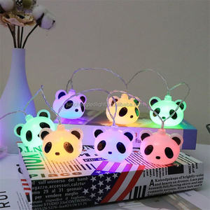 Crescent Veilleuse À Piles Suspendus Fée Led <span class=keywords><strong>Lune</strong></span> Guirlande Lumineuse pour Enfants panda Décoration De Fête De Mariage - Product Image 1