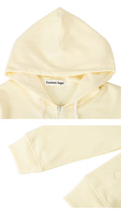 Venta caliente Hombres 550 GSM Spider Hoodie Streetwear <span class=keywords><strong>Shark</strong></span> Design Zip up <span class=keywords><strong>Sudadera</strong></span> Bordada Heavyweight Pullover para Otoño/Invierno - Product Image 4