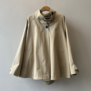 <span class=keywords><strong>Trench</strong></span> da <span class=keywords><strong>Donna</strong></span> alla Moda in Cotone, Vestibilità Ampia, Mantella per Primavera e Autunno - Product Image 1