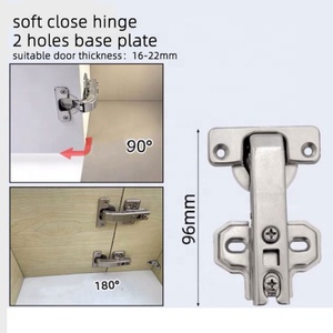 90 Degree Soft Closing Damper Cabinet Hinges Open Door Hinge for <b>Kitchen</b> Living Room and Home Office - Product Image 2