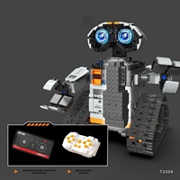 Robot de Control Remoto Programable 5 en 1, Robot Eléctrico para Ensamblaje y Construcción de Bloques