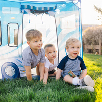 Installation rapide semblant de jouer jouets enfants explorer camping-car tente voiture Pop Up tente de jeu pour tout-petit