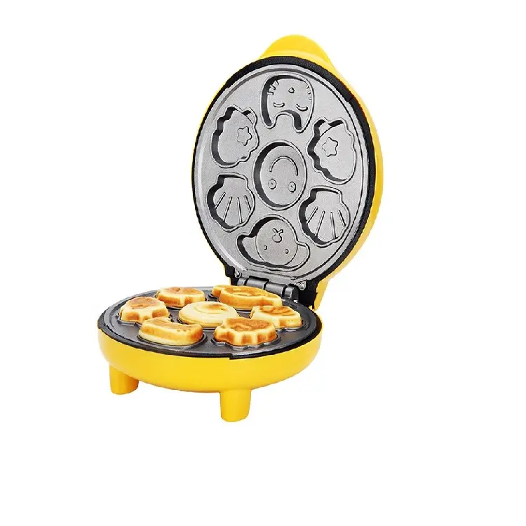 Macchina per torte multifunzionale per cartoni animati, Mini macchina per Waffle carina per uso domestico da cucina stampi di forme diverse