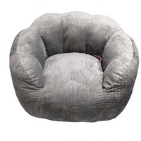 Fauteuil Poire Adulte en Tissu, Rembourrage Éponge Haute Densité, Design Moderne, Canapé Compressé pour Lecture, Meuble de Salon