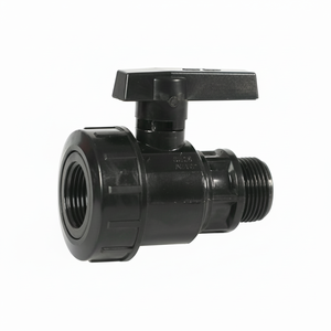 Raccordo a Sfera in Nylon MF 3/4\" Confezione da 5 Controllo Manuale per Acqua Gas Olio Personalizzabile OEM - Product Image 1