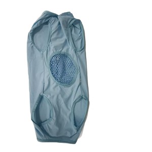 Vêtements anti-harcelement pour animaux de compagnie, en maille respirante bleue à séchage rapide pour chiens Teddy, toutes saisons, style simple - Product Image 4