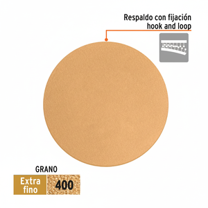 Paquete De 5 discoteche De Lijado 5 'grano 400 Ciegos Caja Con 5 Unidades Para El Afilado Y El Pulido - Product Image 1