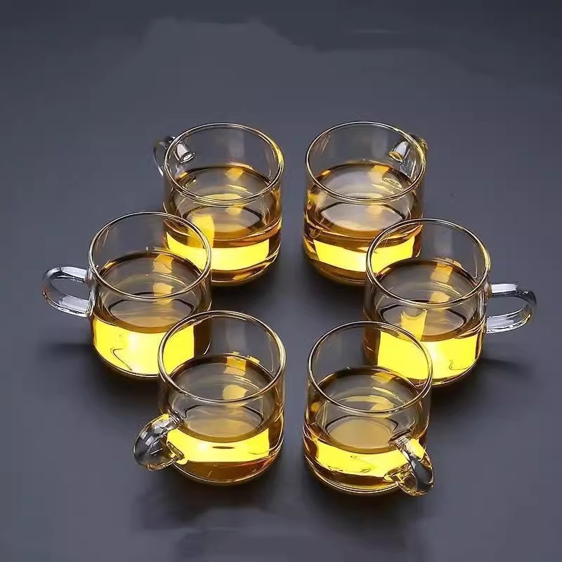 Confezione da 6 tazza di colore trasparente da 100ml