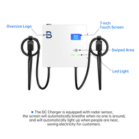 BENY 40KW 60KW double pistolets montage mural rapide maison charge Pile DC chargeur rapide EV Station de charge DC Wallbox EV chargeur Commercial