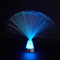 Lampe de table LED à fibre optique multicolore scintillante et changeante, effet ciel étoilé, pour ambiance maison et bar, veilleuse décorative
