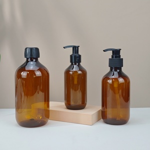 Dispensador de Jabón Líquido Redondo de Vidrio Ámbar Verde Oscuro de 16 oz, 300 ml, 500 ml, con Bomba, para Champú y Cosméticos, Serigrafiado - Product Image 2