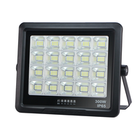 Proyector Recargable KCD DC de 30W 50W 100W 150W 200W 300W 400W 500W con Carcasa de ABS, Reflector Solar para Exteriores, IP65, LED