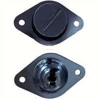 Nouveaux boutons Foracing en acier Dzus 5/16'' .550'' Reach noirs auto-éjectables pour fixations de carrosserie de voiture de course Sprint
