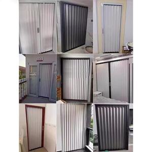 Puerta Plegable Moderna de Aleación de Aluminio, Puerta Corredera Invisible con Aislamiento para Dormitorio con Aire Acondicionado - Product Image 4